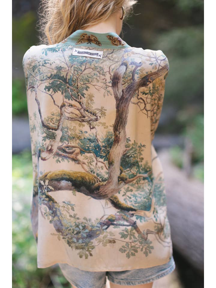 Market of Stars (USA) - Wholesale Kimono - Women's - Earth & Sky Pixie Duster Cropped Kimono w/ Trees6