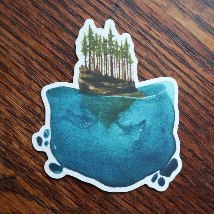 Île Whale pour la vente par Newspaper Balloon