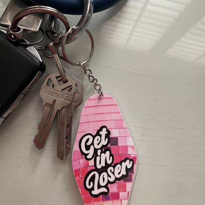 Get In Loser Keychain for wholesale by Mallory Taylor Designs
