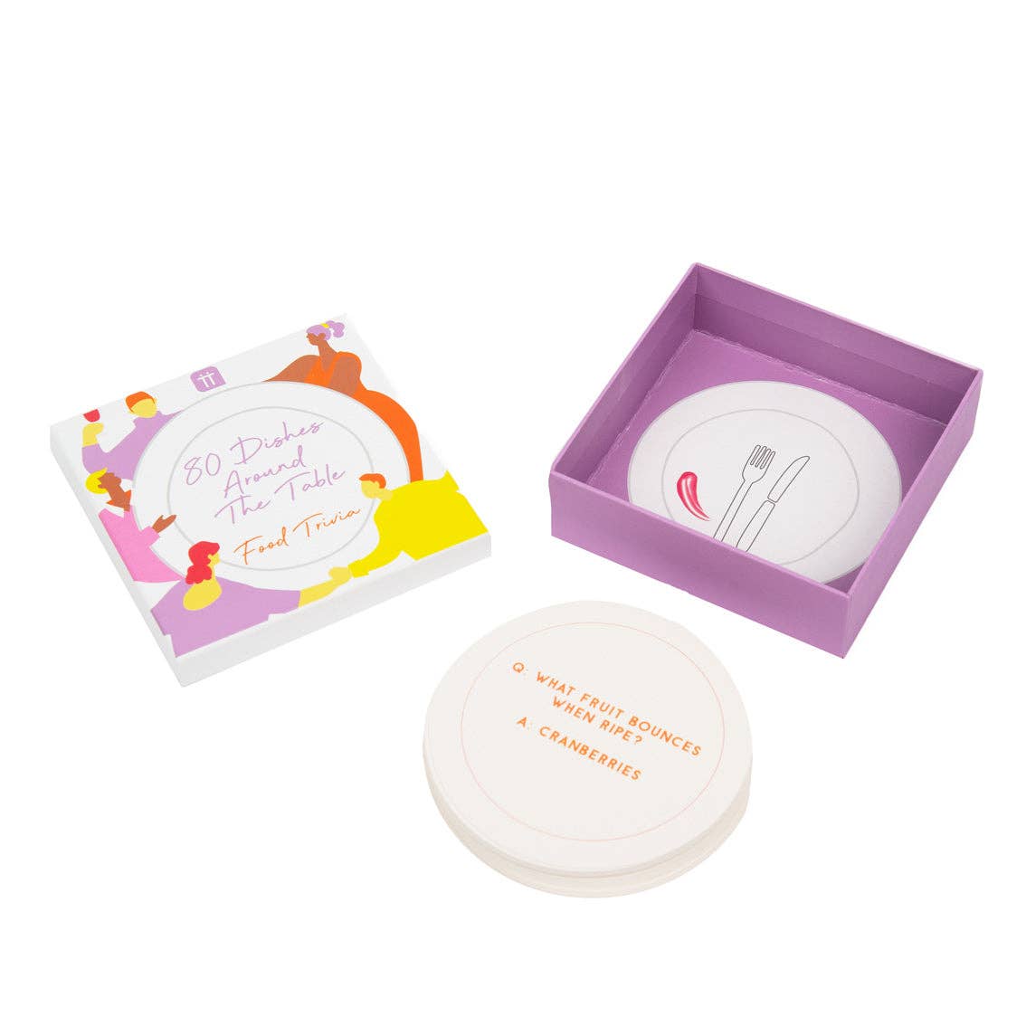 Talking Tables USA - Wholesale Card Game - 80 Dishes Food Trivia Game | Everyday Games |3