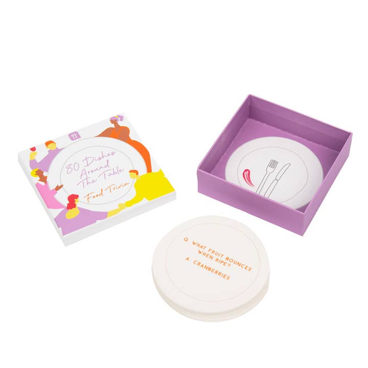 Talking Tables EU - Wholesale Card Game - Food Trivia Game - 80 Dishes Around the Table3