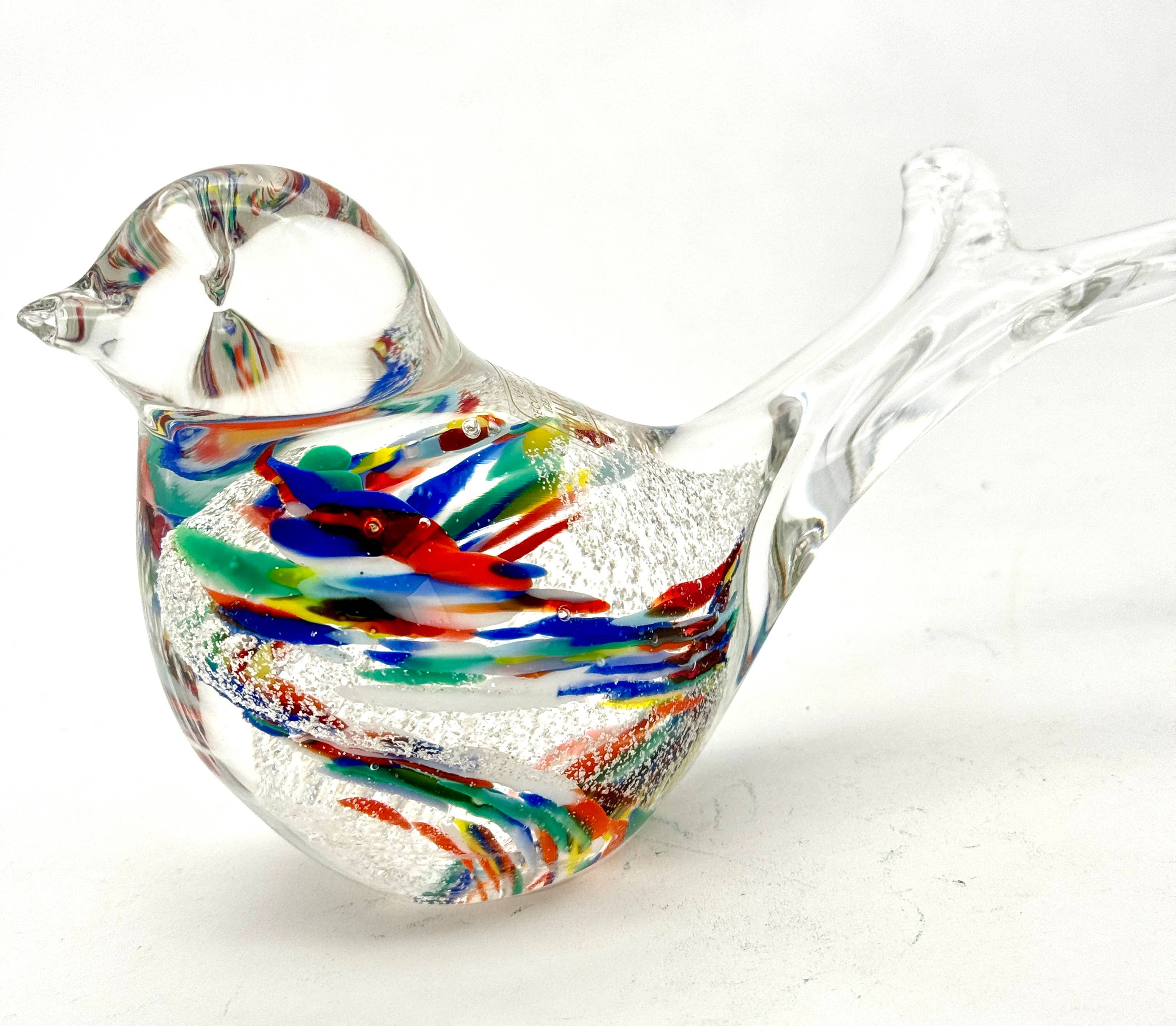 Alice Sturzinger LLC - Venta al por mayor Figura decorativa - Figura de pájaro golondrina de vidrio Murano multicolor soplado a mano4