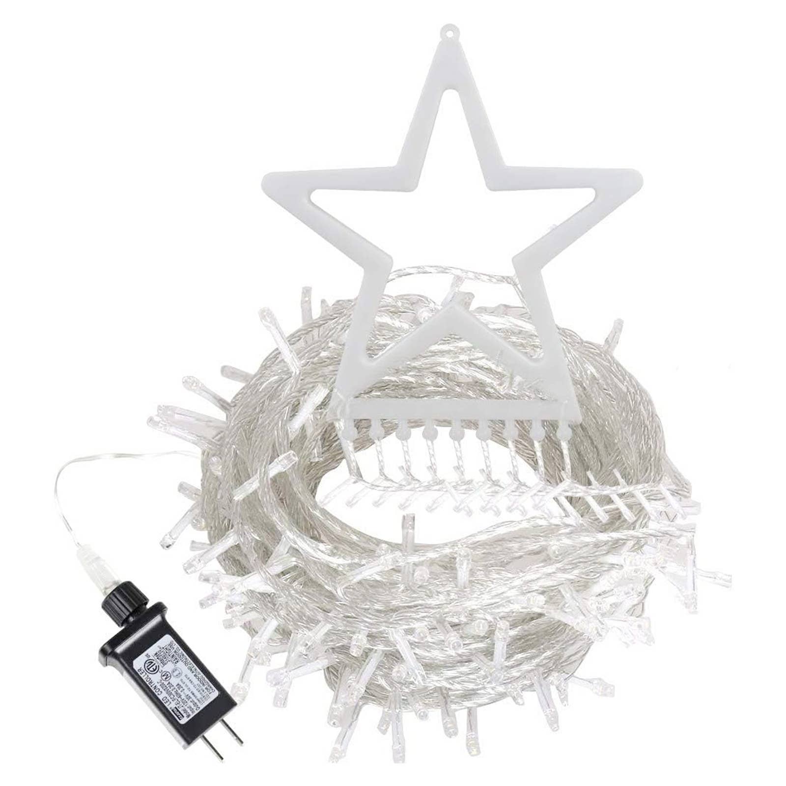 Cap Zone - Wholesale String Lights - Christmas Tree Star Spangled Warm White Led Lights4