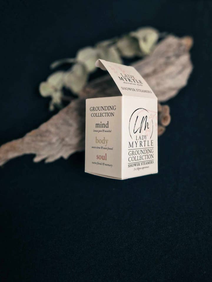 Shower Steamer Gift Box Set - Grounding for wholesale by Lady Myrtle