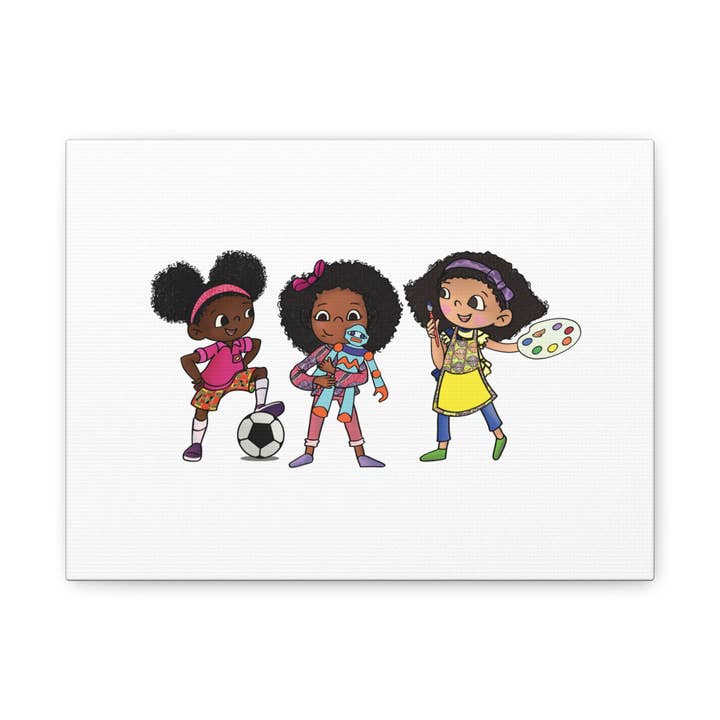 Ikuzi Dolls - Wholesale Art Print - Kids & Baby - Kids' Canvas Wall Art - Playful Characters for Creative Spaces1