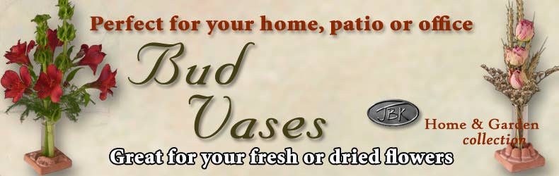 JBK Pottery - Wholesale Vase - Flower Bud Vase Base - Terracotta & Antique White(6 of each)1