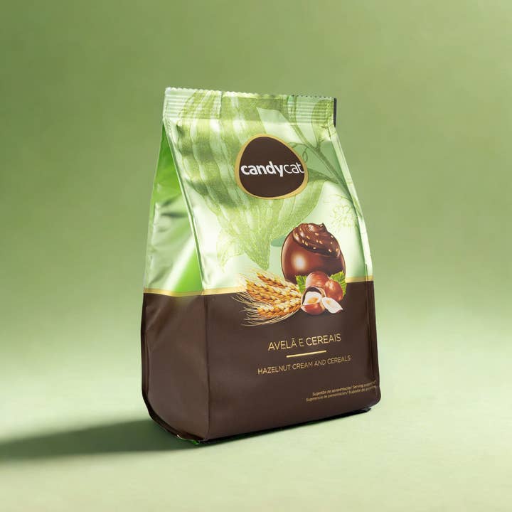 Candycat - Wholesale Chocolate Covered Sweets - Hazelnut & Cereal Chocolates Sachet - 134g0