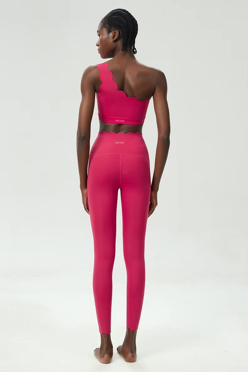 Belsize Activewear - Wholesale Activewear Set - Women's - Scallop Activewear Set Pilates, Yoga & Gym Outfit14