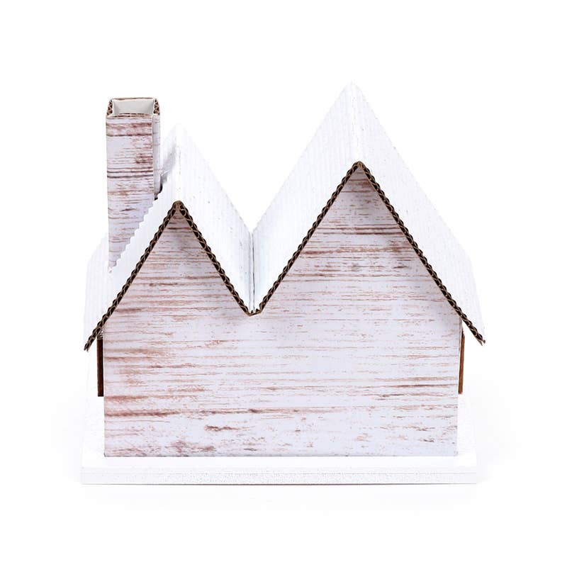 Puckator Ltd - Wholesale Ornament - Silver Birch Double Fronted Christmas House LED Decoration4