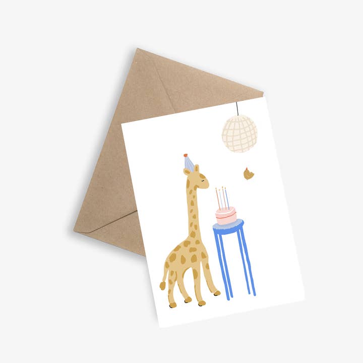 È tempo di compleanno - Carta semplice di compleanno per la vendita all'ingrosso da parte di LE PAPIER GRAPHIQUE