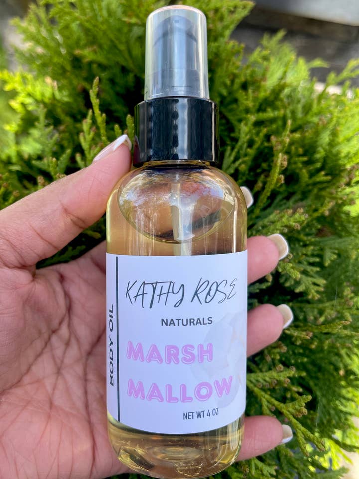 Toasted Marshmallow Body Oil for wholesale by Kathy Rose Naturals
