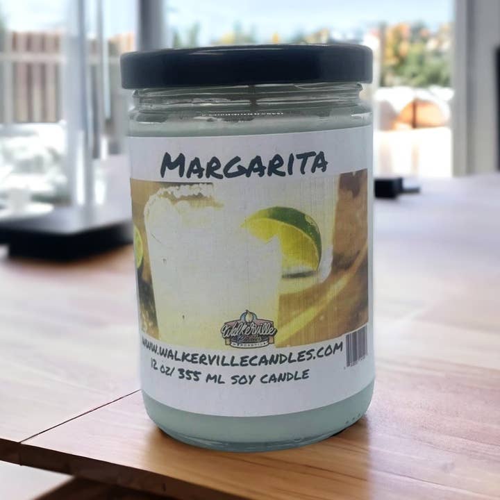 Vela de Coco y Soja Ecológica Margarita 12 oz para venta al por mayor de Walkerville Candles