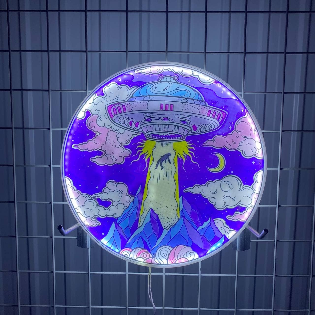 Glow Neon - Wholesale Neon Sign - UFO Printed Neon Sign, Long-lasting Wall Art Light Deco1