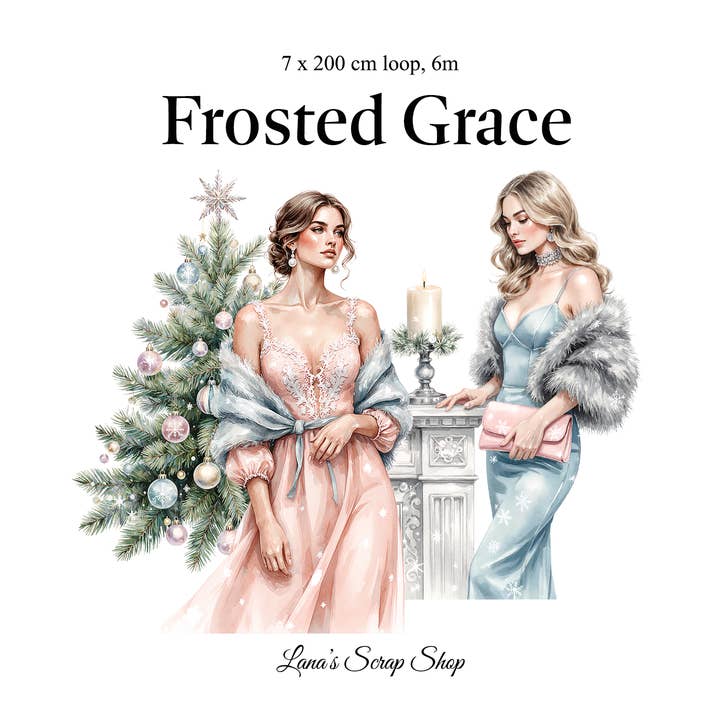 Frosted Grace - PET-Band für den Großhandel von Lana's Scrap Shop