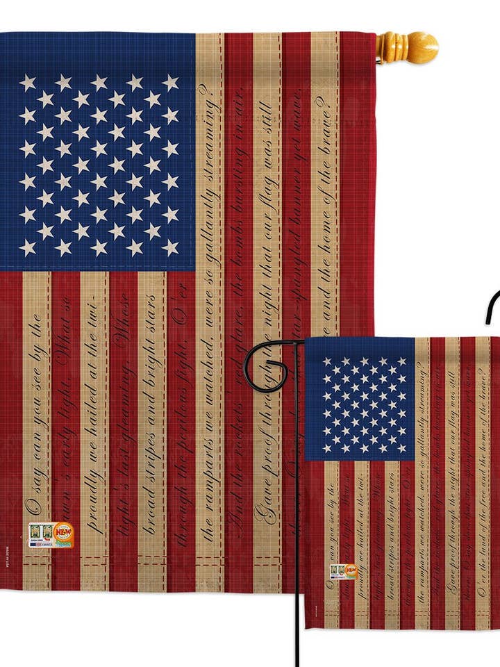 Star Spangled Americana and Stripes USA Decor Flag for wholesale by Two Group Flag Co