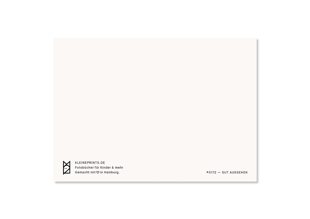 Kleine Prints – Postal por atacado – Cartão postal com a frase «look good»1