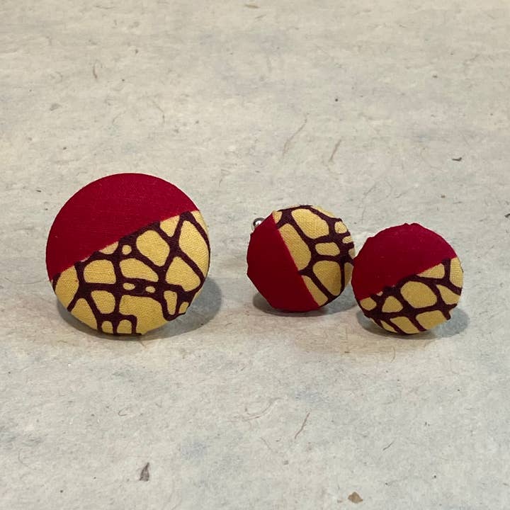 Manchetknoopjes & Reversspeld - Atreo Ankara Wax Print Stof voor wholesale door A New Day, A New Dawn NYC, LLC.