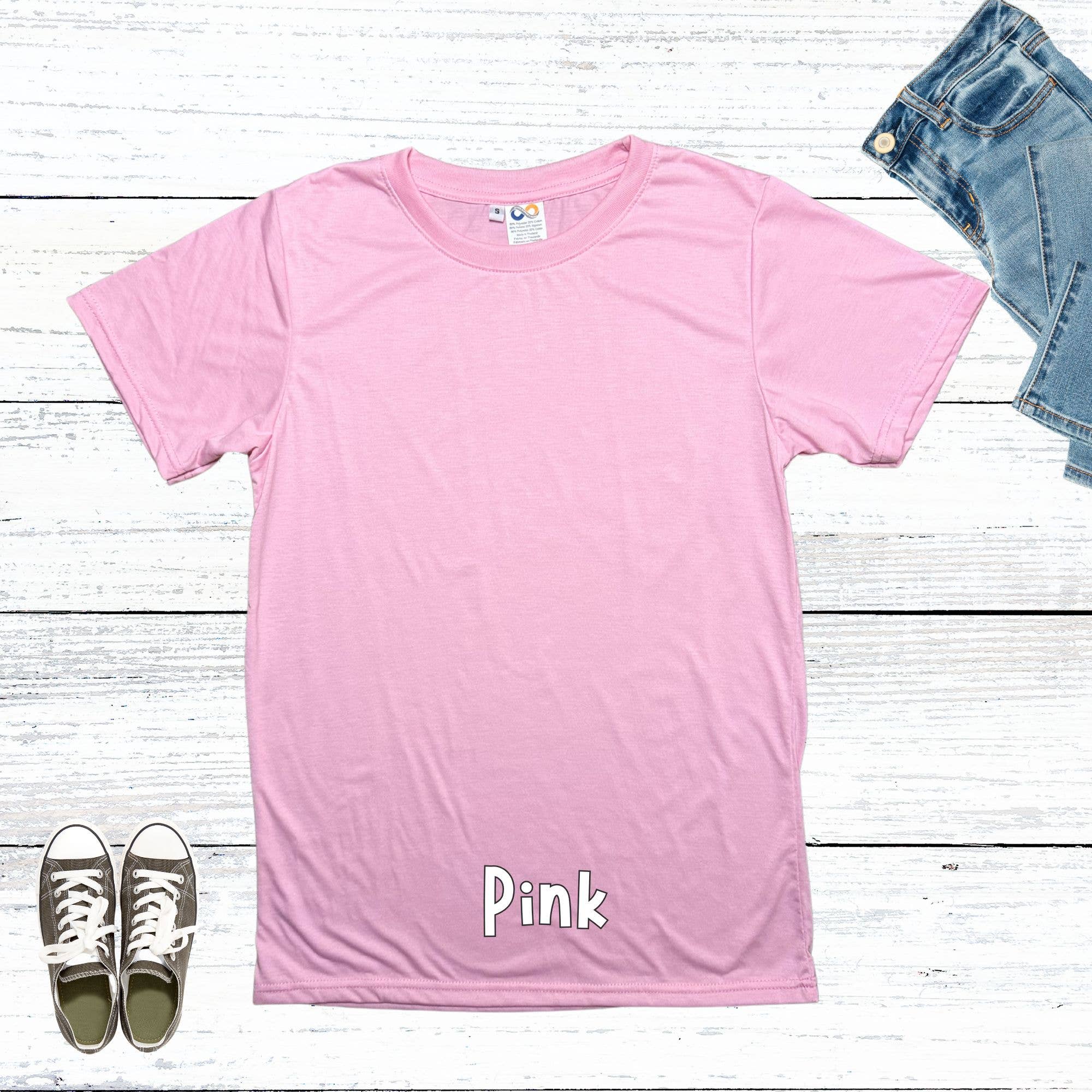 Infinite Sourcing & Trading LLC. - Vendita all'ingrosso T-shirt per sublimazione - Unisex - Maglietta Sublimazione 80% Poliestere 20% Cotone con Sensazione Morbida8