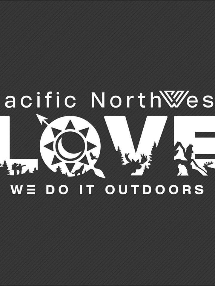 Pacific Northwest LOVE 10" Decal for wholesale by PNW KYNE