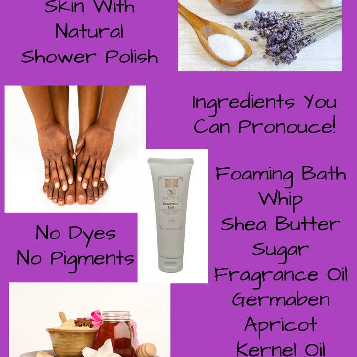 Lu Lu's Suds – wholesale Body wash/shower gel – Cotton Clean Body Shower Polish 8 oz.