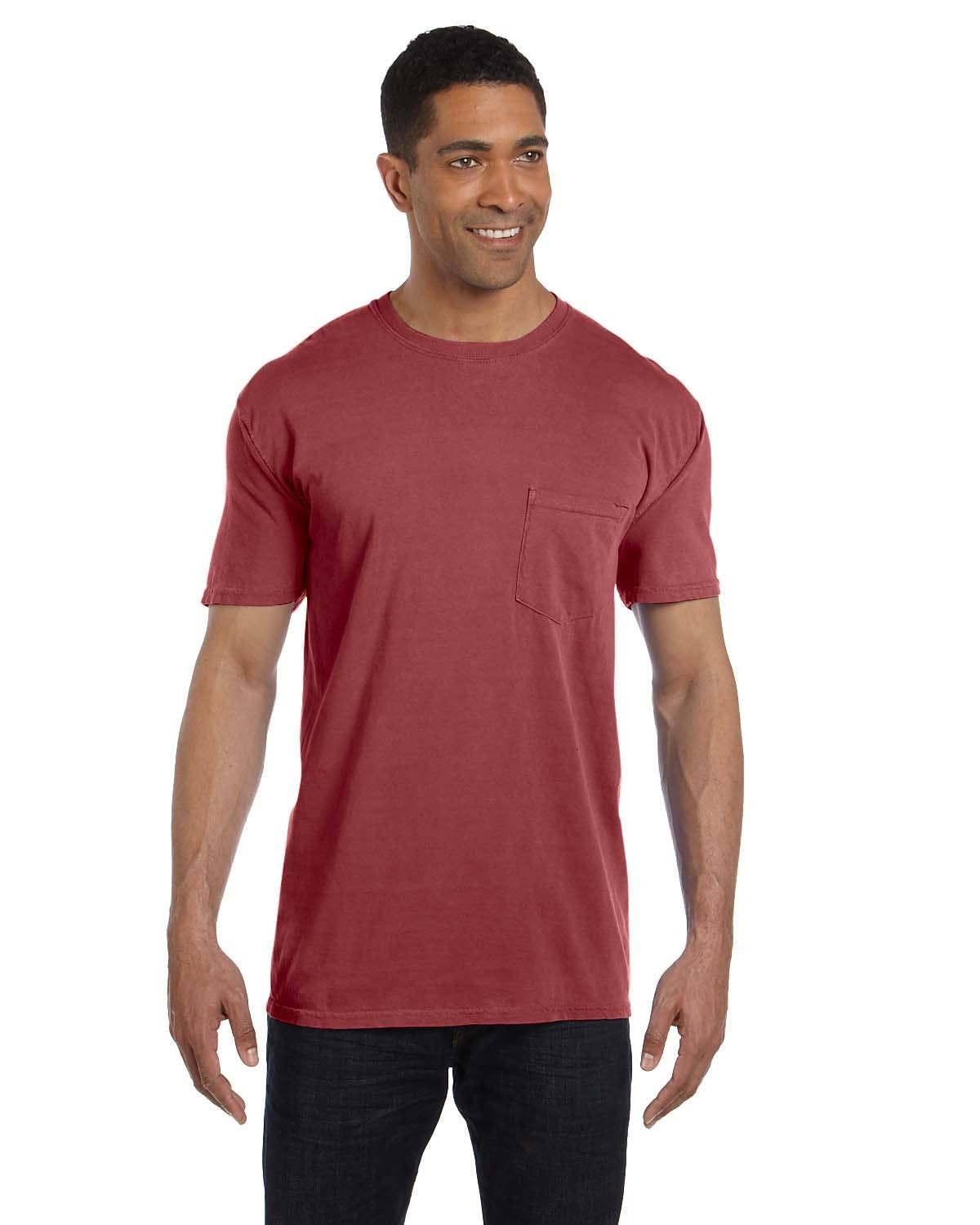 Total Apparel - Wholesale T-Shirt - Unisex - Comfort Colors Garment-Dyed Pocket Blank T-Shirt | 6030CC59