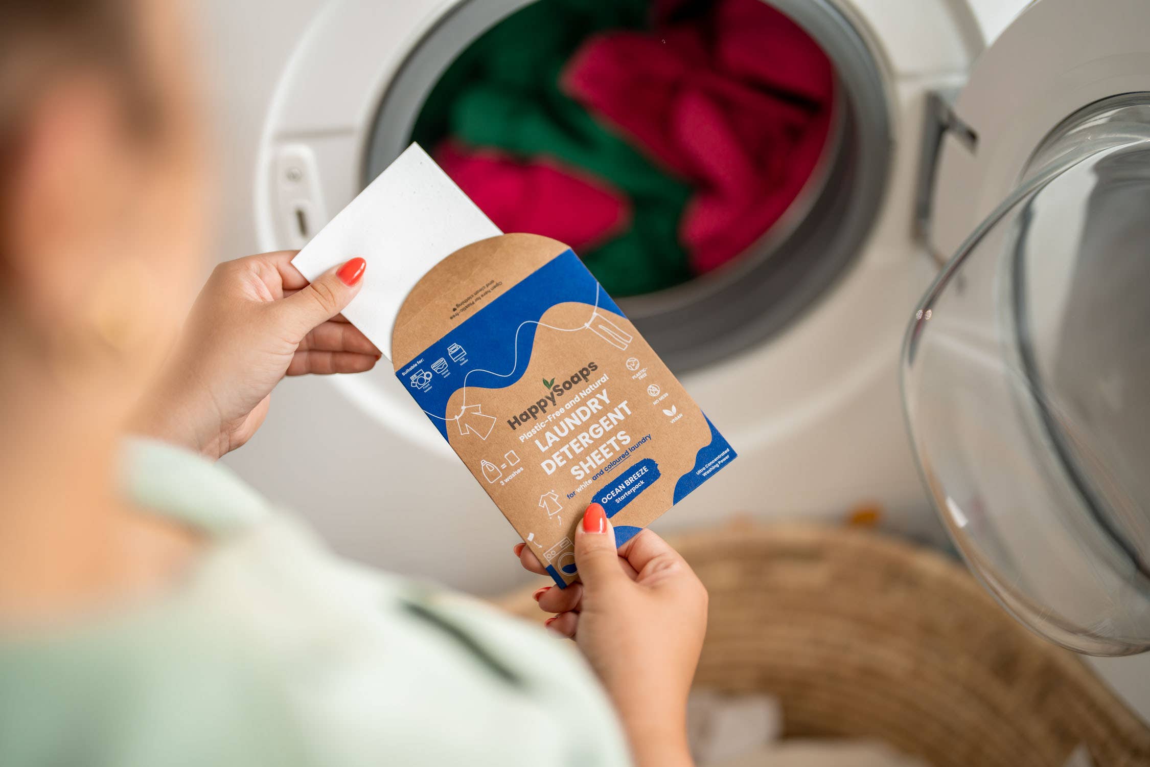 HappySoaps - Wholesale Laundry Detergent Powder/Pods - Laundry Sheets - Colored & White - Starter Pack (3 pcs)4