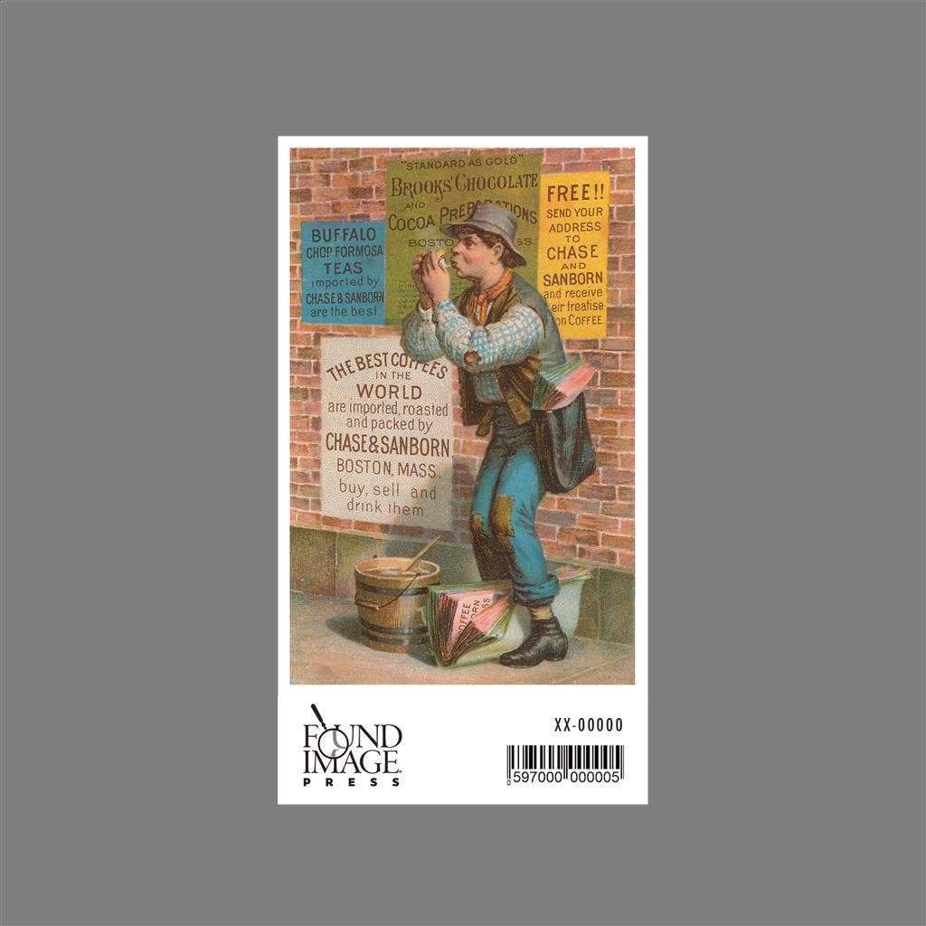 Found Image Press - Wholesale Sticker - Sticker CF-118 Street Vender with Advertisements1