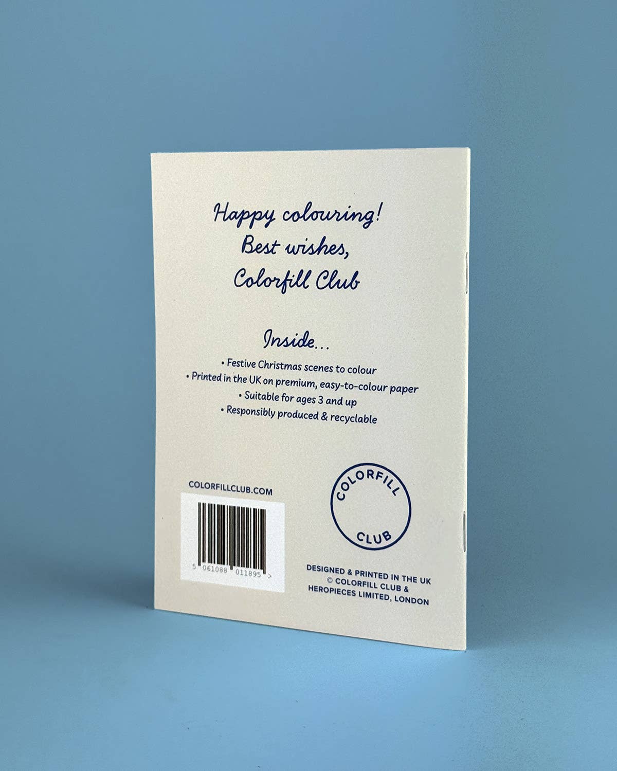 Colorfill Club - Wholesale Colouring and activity book – adult - Christmas Friends Illustrated Colouring Book4