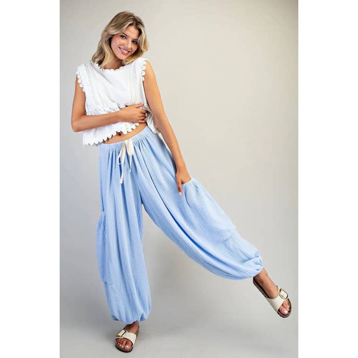 STYLE USA - Wholesale Pants - Women's - NEW Balloon Leg Cotton Gauze Pants8