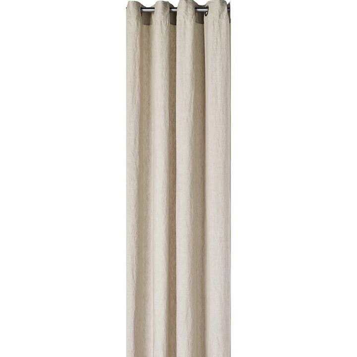 Linen Natural Curtain With Grommets (1) for wholesale by Brunelli