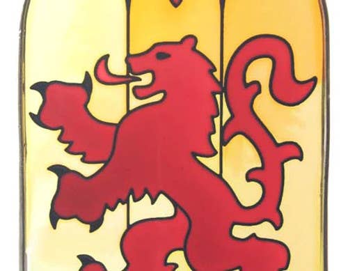 Dublin Gift Company - Venta al por mayor Atrapasoles - Panel de vidrio gótico Lion Rampant1