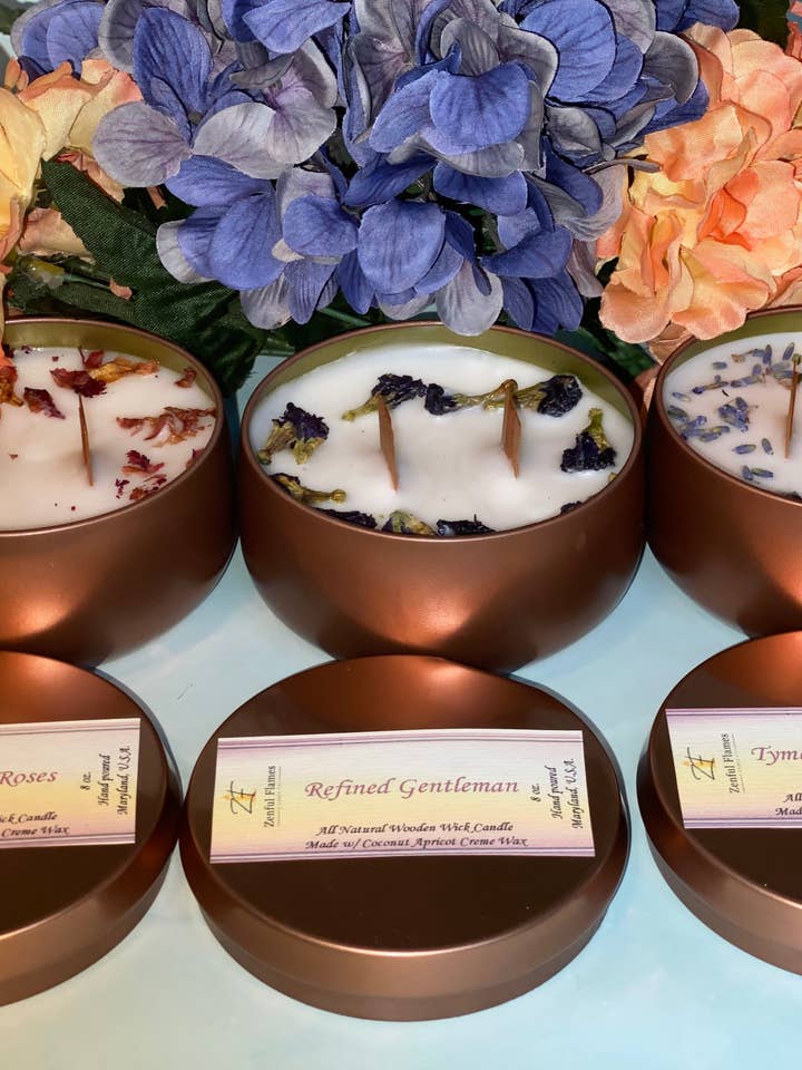 Zenful Flora Collection 8 oz. for wholesale by Zenful Flames Candle Co.