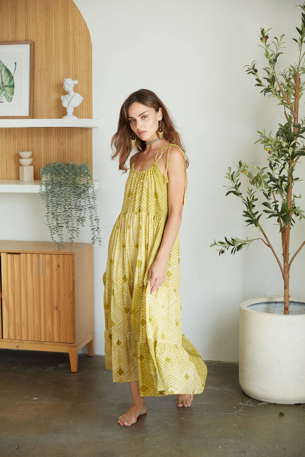 The Fox and The Mermaid - Wholesale Jurk - Dames - Handgeverfde Shibori maxi-jurk (Udvita)20