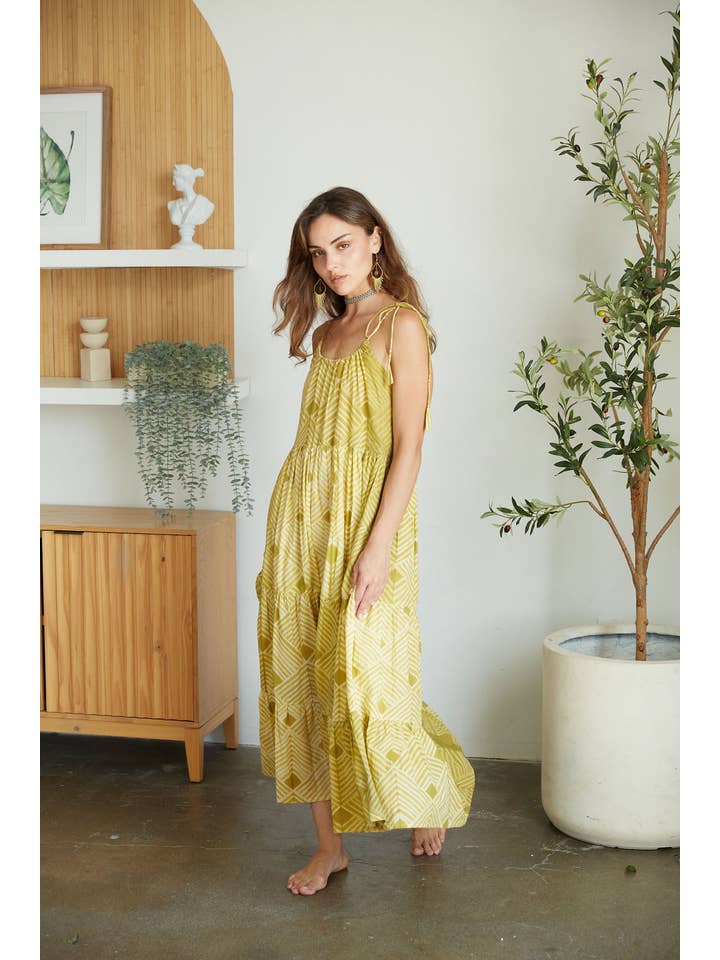 The Fox and The Mermaid - Wholesale Dress – Women's - Shibori Hand-Dyed Maxi Dress (Udvita)20