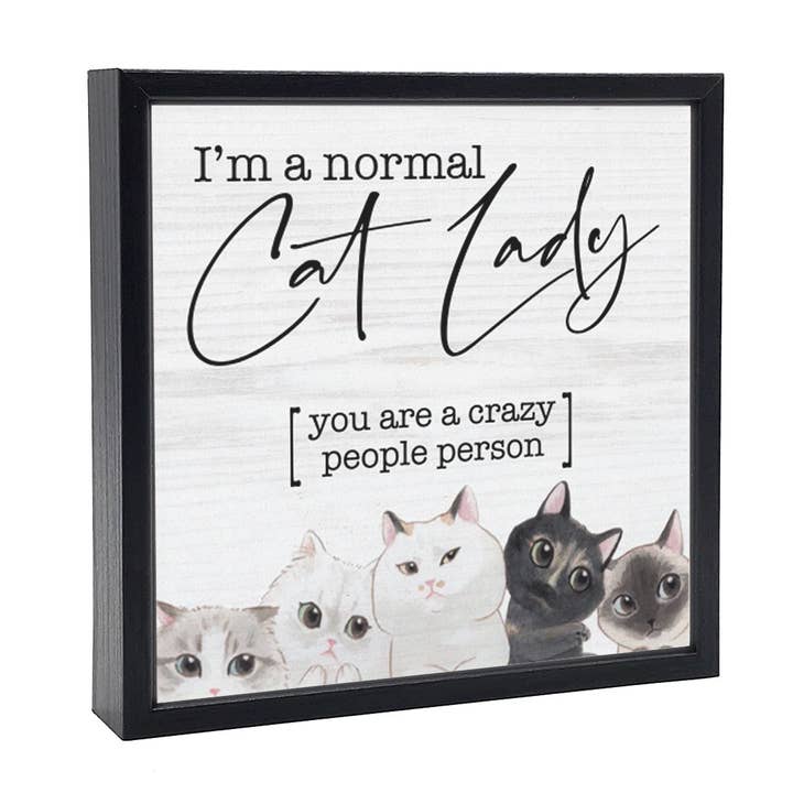 Cat Lady | Wood Sign for wholesale by Pinetree Innovations