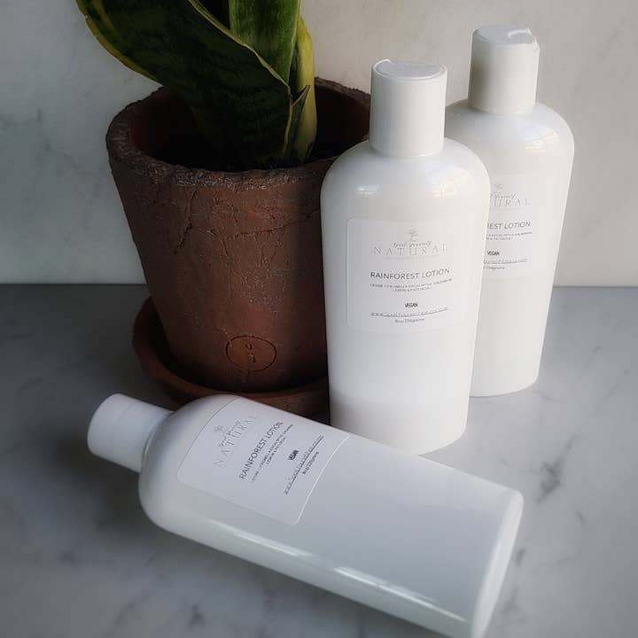 Rainforest Lotion 8oz for wholesale by Spoil Yourself Natural