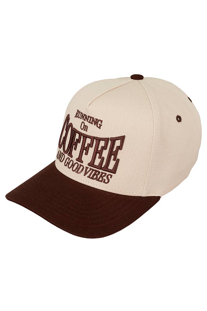 Hana - Wholesale Trucker Hat - Women's - C.C RUNNING ON COFFEE AND GOOD VIBES Trucker Cap4