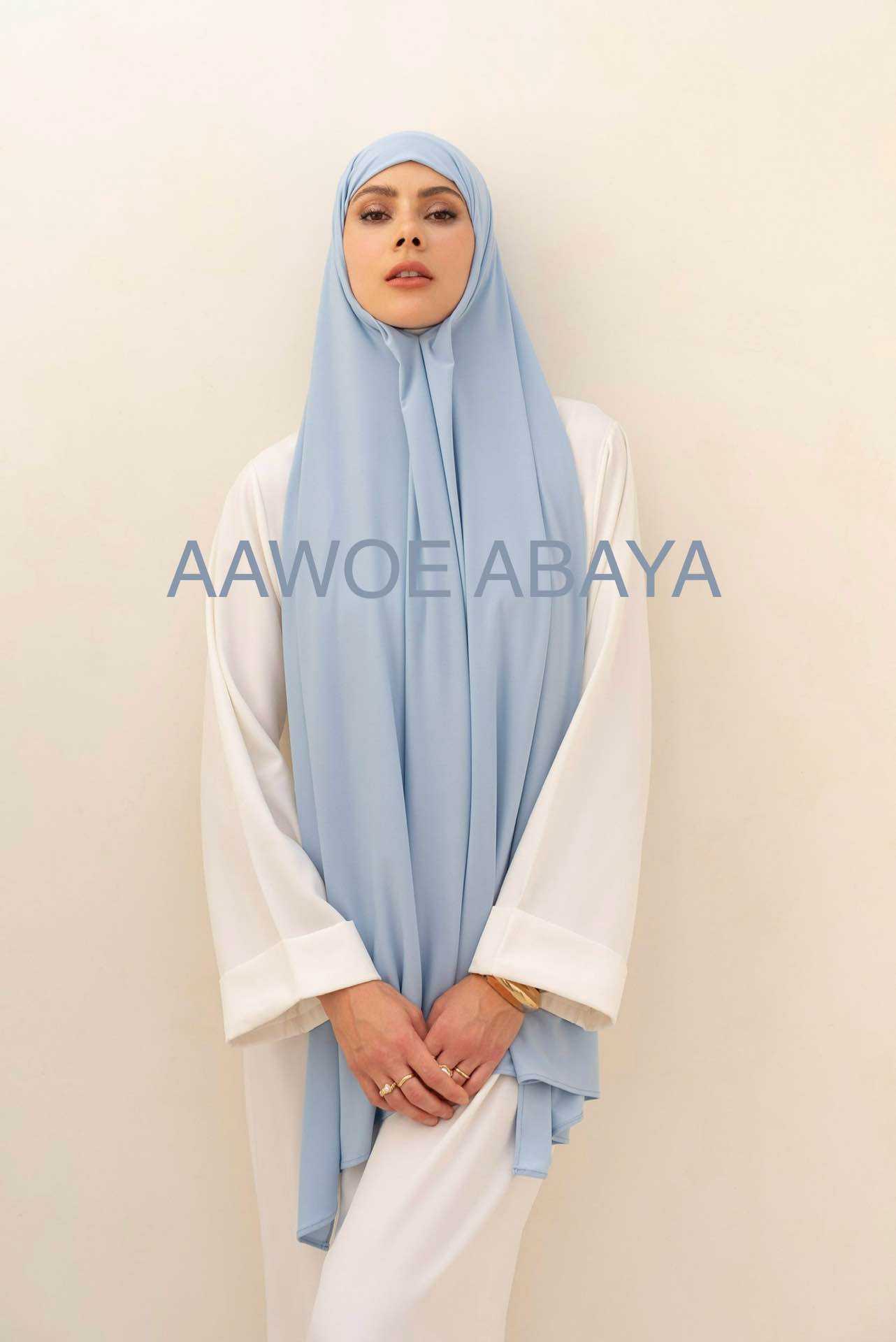Aawoe Abaya – Engroshandel Hijab - Dame – Hijab rektangel i jersey med bindebånd - 70x200 cm - 24843