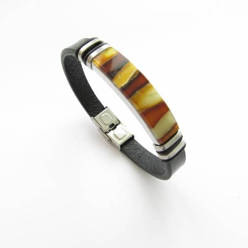 Baltic Amber Bracelet For Men 2 for wholesale by Baltic Amber Palanga