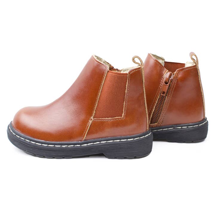 Cognac - Chelsea Boot - Hard Sole for wholesale by Piper Finn