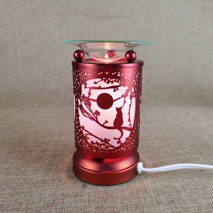 Gypsy Soul - Wholesale Oil Warmer - Moonlit Cat Touch Aroma Lamp - 4 pcs 1
