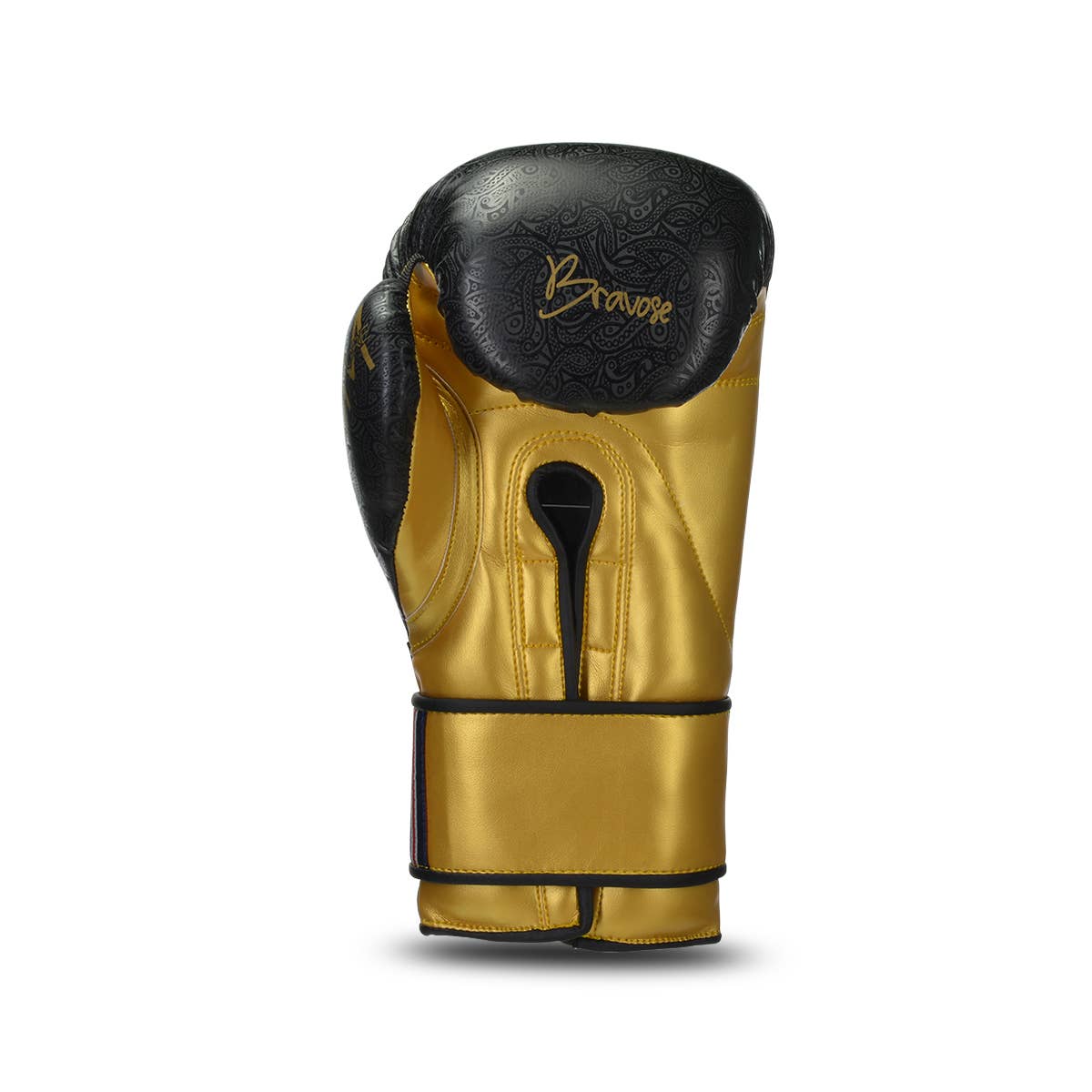 Bravose - Wholesale Sporting Accessories - Nemesis Black Gold Premium Quality Boxing Gloves for Bag3