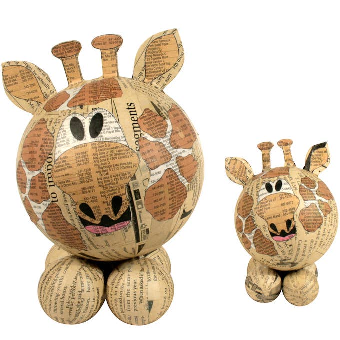 One World Projects - Wholesale Sculpture - Paper Mache Giraffe Sculpture1