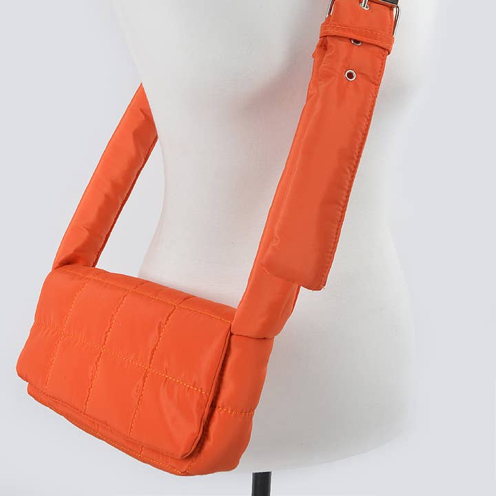 Nylon Padded Crossbody Bag for wholesale by 3AM BY H&D ACCESSORIES