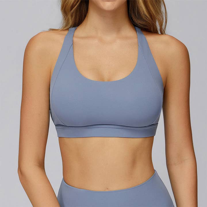 Crave by FW - Wholesale Sports Bra - Women's - Cross Back Strappy Athletic Bras with Removable Pads1