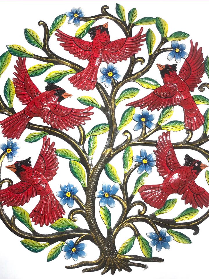 Peint à la manière cardinale pour la vente par Beyond Borders