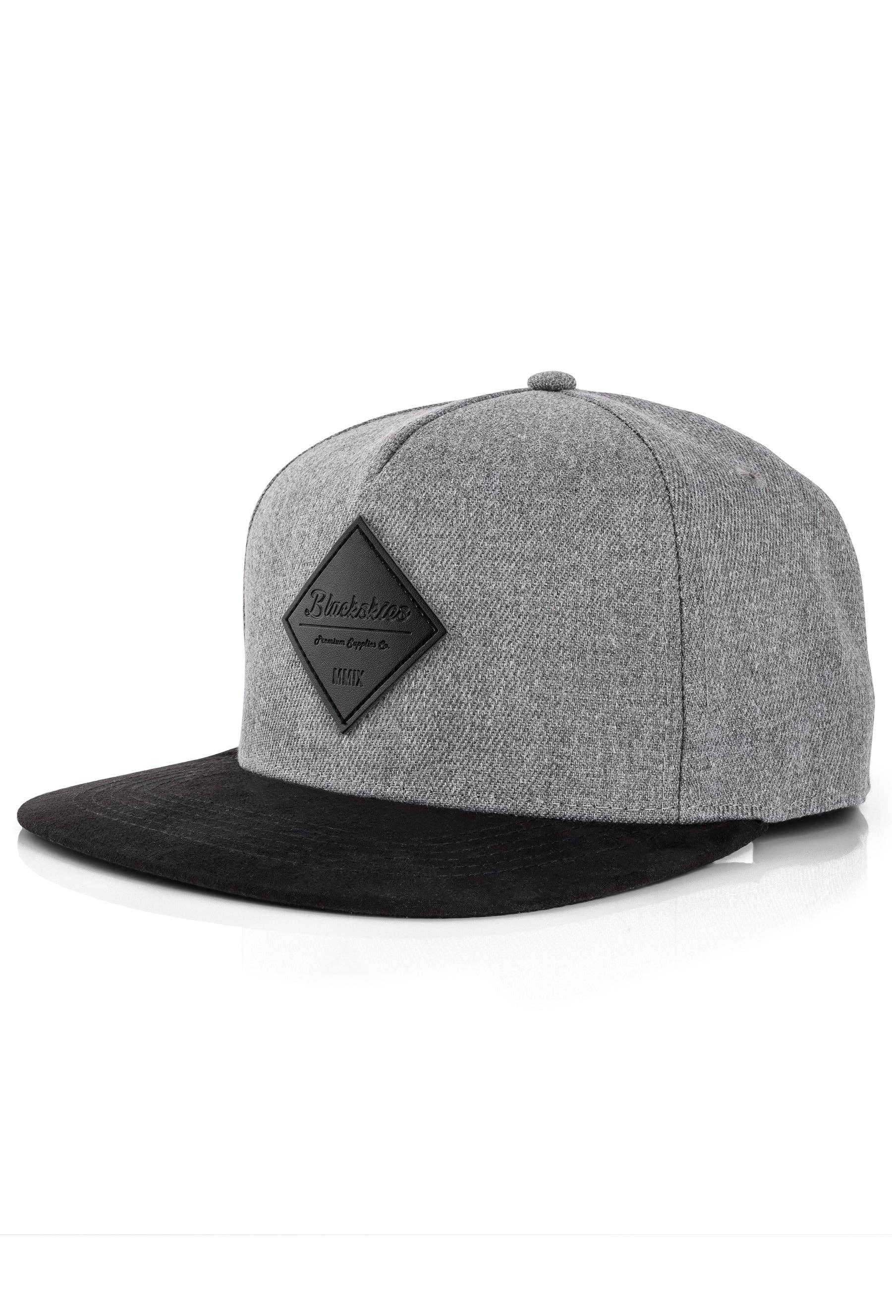 Blackskies - Wholesale Flat Brim Cap - Men's - Porto Alegre Snapback Cap - Gray-Black0