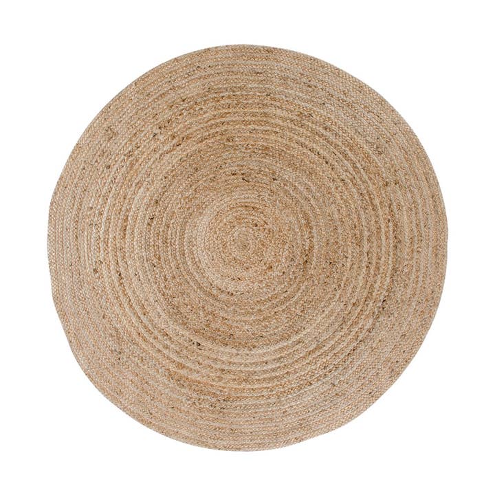 Tapis Bombay rond en jute naturelle tressée Ø150 cm pour la vente par House Nordic