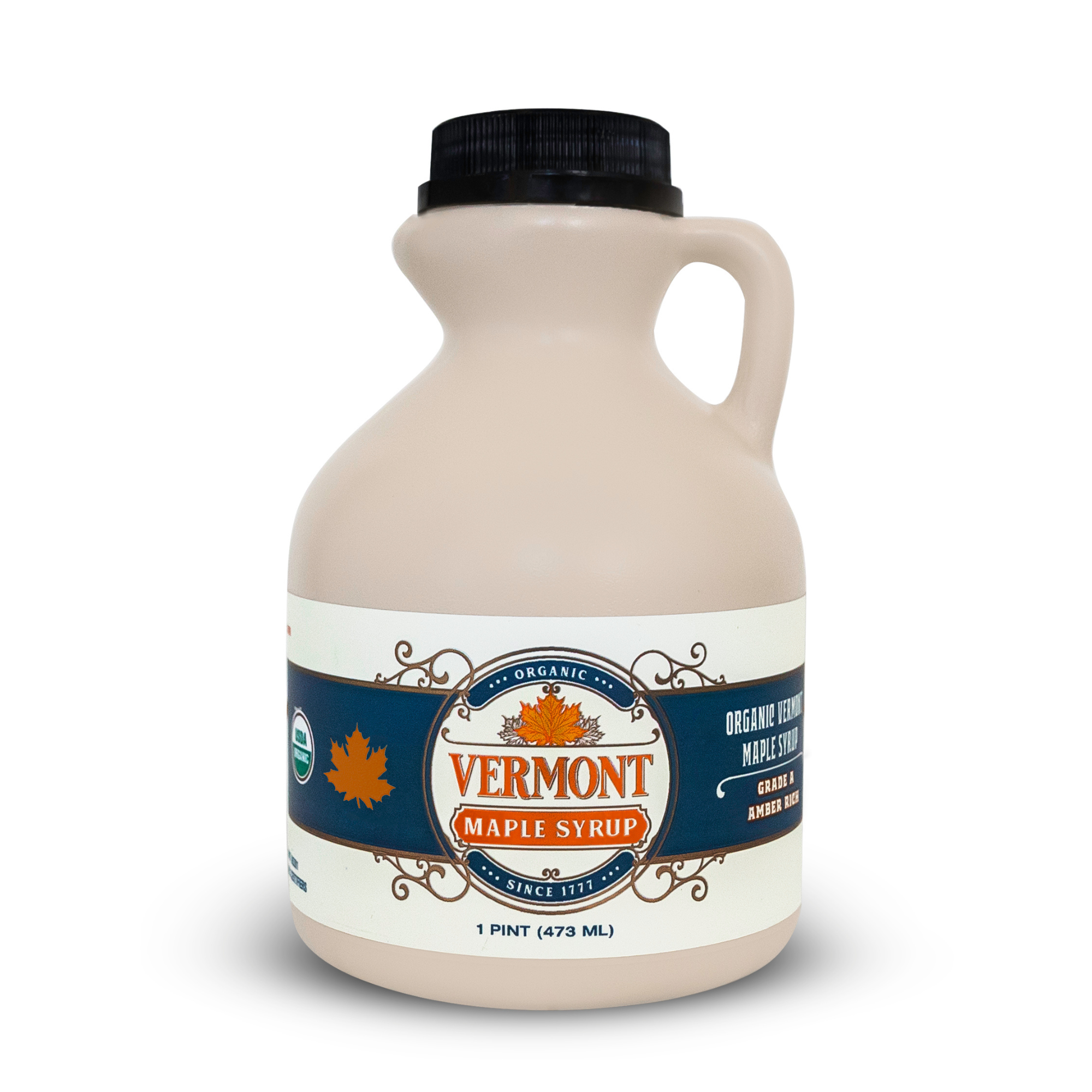 Vermont Maple Syrup - Venta al por mayor Sirope de arce - Sirope de arce ámbar orgánico de Vermont - Garrafa1