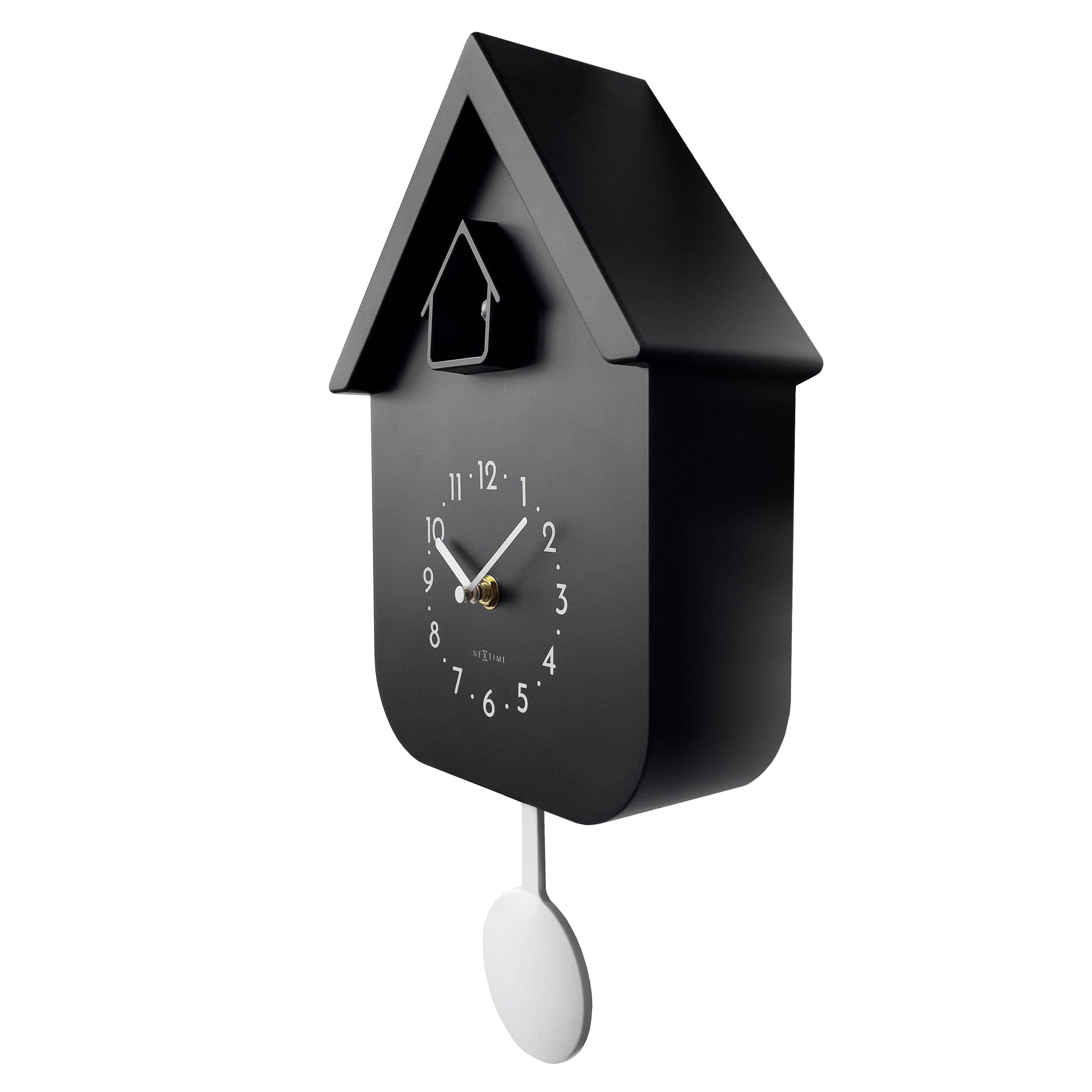NeXtime - Wholesale Wall Clock - Wall clock 21.5x41.5x8.5cm - Pendulum - Cuckoo -NeXtime 'Twitter'20